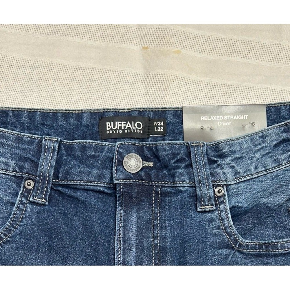 NWT Buffalo David Bitton Mens Driven Basic Blue S… - image 6